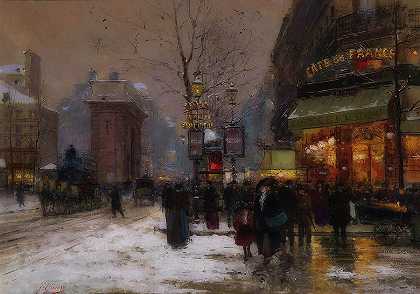 巴黎冬日景色`Paris Winter Scene