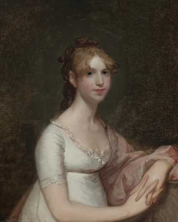 安娜·鲍威尔·梅森小姐（帕特里克·格兰特夫人）`Miss Anna Powell Mason (Mrs. Patrick Grant) (1804~05) by Gilbert Stuart
