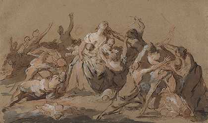 无辜者的大屠杀`The Massacre of the Innocents by Giovanni Antonio Pellegrini