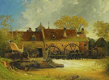 河上的水磨`Watermill On The River