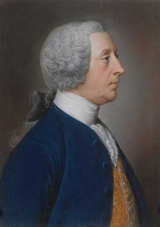 亨利·霍尔的肖像，宏伟的斯托黑德（1705-1785）`Portrait Of Henry Hoare, ;the Magnificent Of Stourhead (1705~1785) by William Hoare of Bath