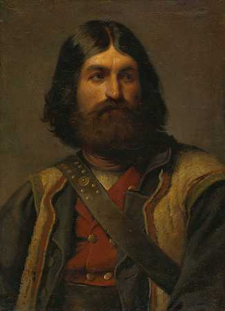 男子肖像`Portrait of a man (1875–1880) by Gyula Benczúr