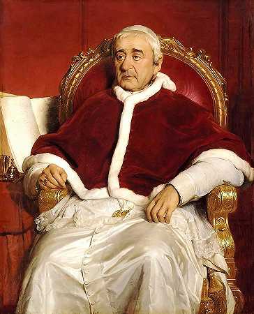 教皇格雷戈里X V I的肖像`Portrait Of Pope Gregory X V I