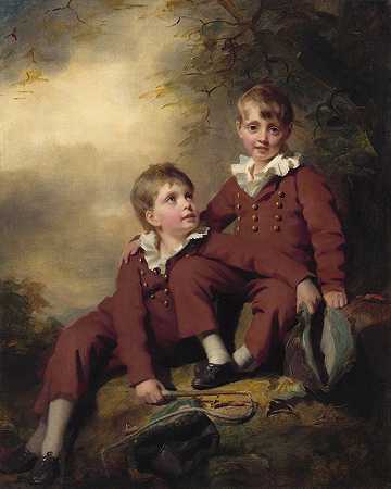 宾宁的孩子们`The Binning Children (probably c. 1811) by Sir Henry Raeburn