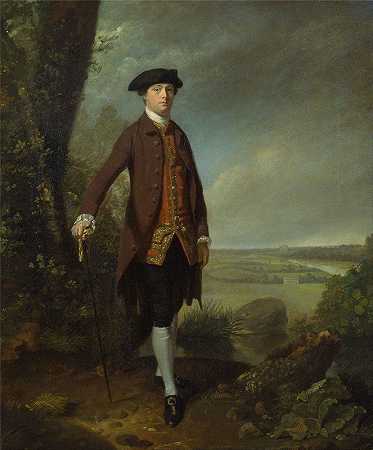 白色托马斯`Thomas Le Blanc (ca. 1767) by John Hamilton Mortimer