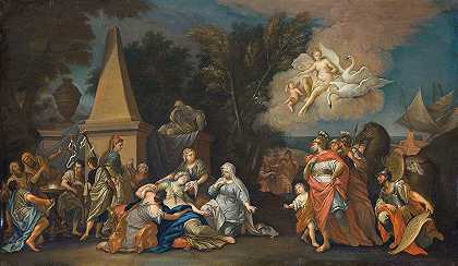 埃涅阿斯离开迦太基`The Departure Of Aeneas From Carthage by Alessandro Marchesini