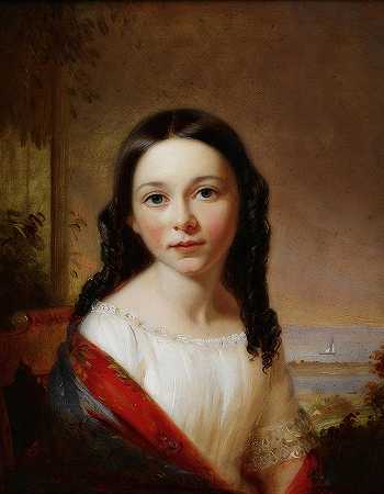 玛丽亚·西伯里肖像`Portrait Of Maria Seabury