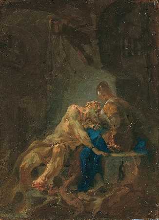 西蒙和佩罗`Cimon und Pero (1775~1780) by Franz Sigrist the elder