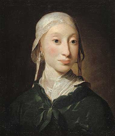来自荷斯坦的女孩`A Girl from Holstein (1766 – 1767) by Jens Juel