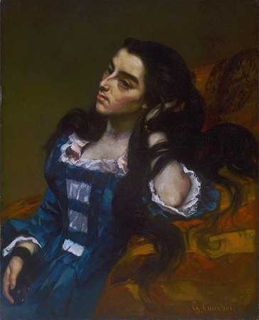 西班牙女人`Spanish Woman by Gustave Courbet