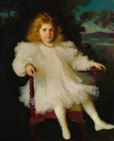 马乔里·科德威尔·西屋肖像`Portrait Of Marjorie Coldwell Westinghouse