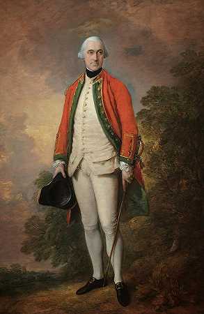 乔治·皮特的肖像，第一领主里弗斯`Portrait Of George Pitt, First Lord Rivers