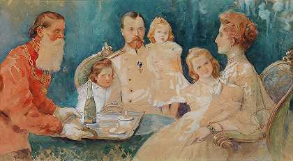 沙皇尼古拉斯一世及其家人`Tsar Nicholas I I And Family