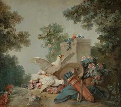 牺牲在L祭坛L爱`Le sacrifice à lautel de lAmour (1765 ~ 1770) by Jean-Baptiste Huet