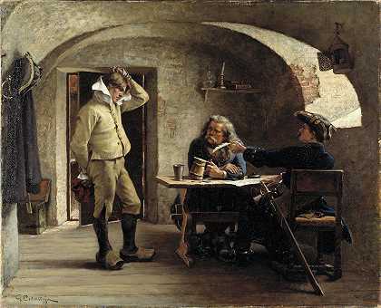 招募中士`Recruiting Sergeants (1879) by Gustaf Cederström