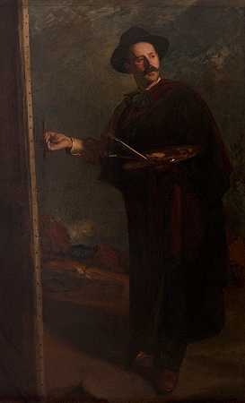 肖像d&#苏洛阿加`Portrait dIgnacio Zuloaga (1900~1904) by Jacques-Émile Blanche