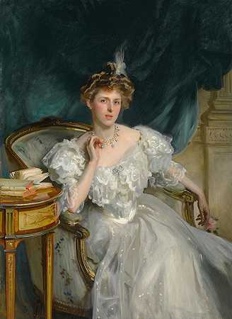威廉·乔治·拉斐尔夫人`Mrs. William George Raphael (1906) by John Singer Sargent