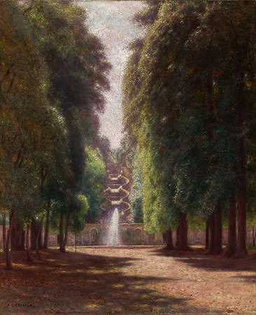 弗拉斯卡蒂托洛尼亚别墅`Villa Torlonia in Frascati (1895~1897) by Aleksander Gierymski