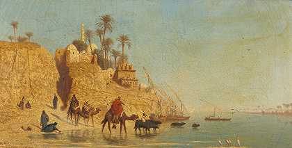 曼法洛特（上埃及）`Manfalout (Haute Egypte) by Charles Théodore Frère