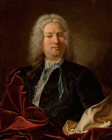 绅士肖像`Portrait of a gentleman (circa 1720~30) by Jean-Baptiste van Loo