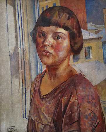 伊琳娜·姆斯蒂斯拉夫斯基肖像`Portrait Of Irina Mstislavsky