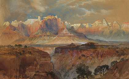 犹他州南部里约维京悬崖`Cliffs Of The Rio Virgin, South Utah
