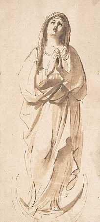 圣母无瑕`The Virgin Immaculate (ca. 1656) by Guercino