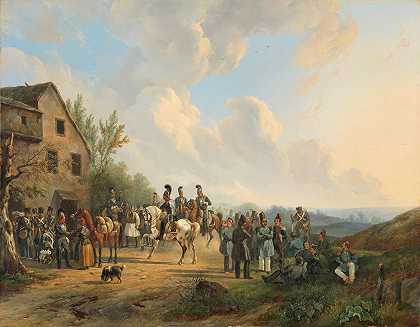 十天的场景反对比利时起义运动，1831年8月`Scene from the Ten Days Campaign against the Belgian Revolt, August 1831 (1831 ~ 1835) by Wouterus Verschuur