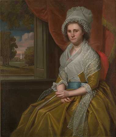 玛丽·西尔维斯特·韦尔斯·达文波特`Mary Sylvester Welles Davenport (1794) by Ralph Earl