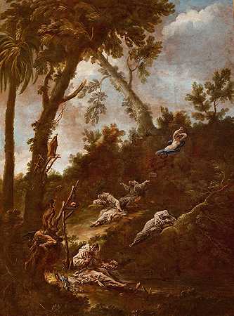 隐士`Hermits (Anachorets) (1712~1715) by Alessandro Magnasco