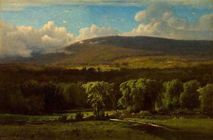 马萨诸塞州梅德韦`Medway, Massachusetts (1825–1894) by George Inness