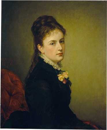 罗克萨娜·阿特沃特·温特沃斯`Roxana Atwater Wentworth (1876) by George Peter Alexander Healy