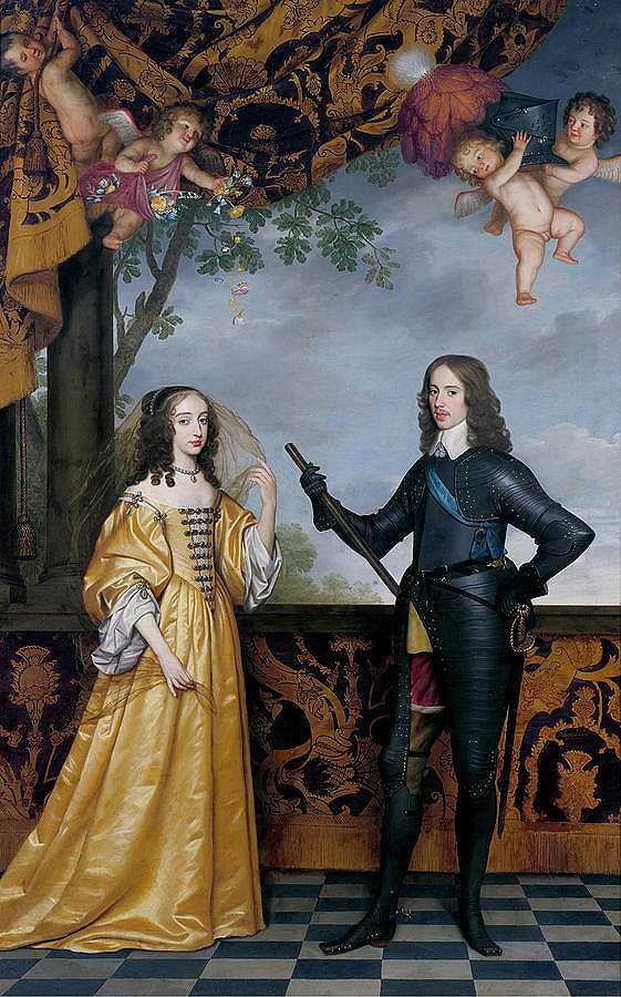 威廉一世奥兰治王子和玛丽亚·斯图尔特`Willem I I Prince Of Orange And Maria Stuart