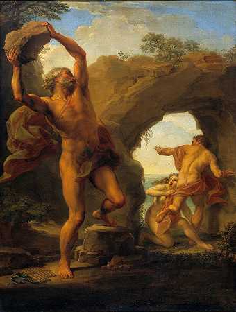 阿提斯和加拉西亚`Atis and Galathea (1761) by Pompeo Batoni