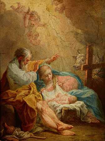 诞生`Nativity (17th century) by Carlo Maratti