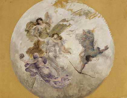 寓言`Allégorie (1893) by François Lafon