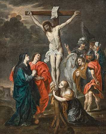 受难`The Crucifixion by Follower of Peter Paul Rubens