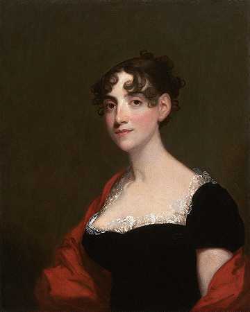 安·卡尔弗特·斯图尔特·罗宾逊（威廉·罗宾逊夫人）`Ann Calvert Stuart Robinson (Mrs. William Robinson) (c. 1804) by Gilbert Stuart