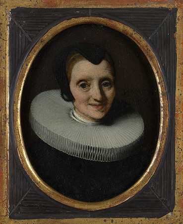 女人的肖像`Portrait of a Woman (1657) by Nicolaes Maes