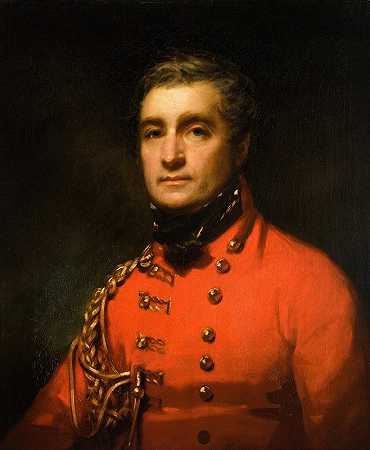 亨利·温亚德将军画像`Portrait of General Henry Wynyard (circa 1811~1819) by Sir Henry Raeburn