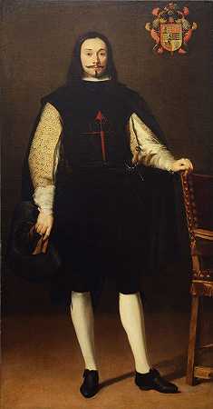 唐·迭戈·费利克斯·德埃斯奎维尔·阿尔达马肖像`Portrait of Don Diego Felix de Esquivel y Aldama by Bartolomé Estebán Murillo