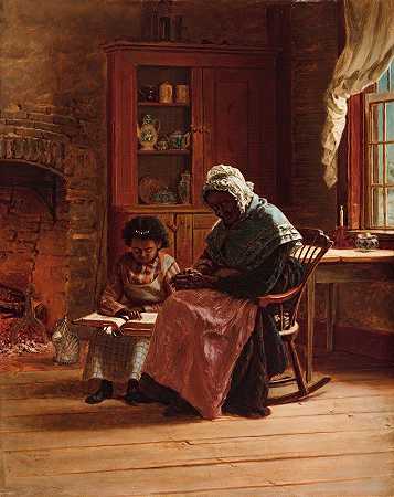 周日上午`Sunday Morning (1877) by Thomas Waterman Wood