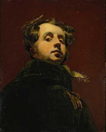 一个年轻人的肖像`Portrait Of A Young Man by Henry Wyatt