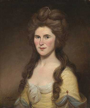 丽贝卡·布莱恩·怀特（约翰·怀特夫人）`Rebecca Bryan White (Mrs. John White) (1788) by Charles Willson Peale