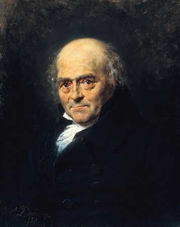 库奇先生的画像`Portrait of Monsieur Couche (1824) by Eugène Devéria