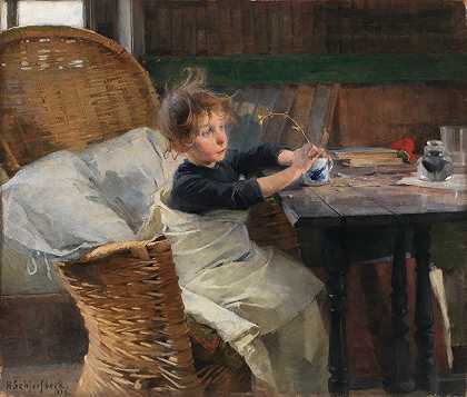 康复`The Convalescent (1888) by Helene Schjerfbeck