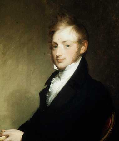 亚历山大·汤森肖像`Portrait of Alexander Townsend (1809) by Gilbert Stuart