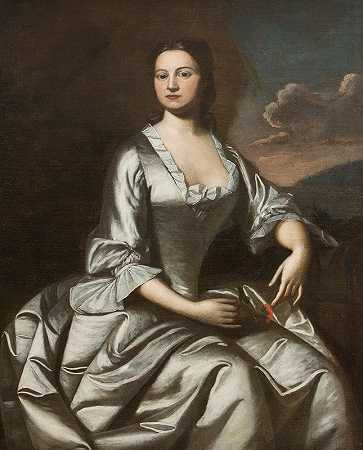 约翰·班尼斯特夫人`Mrs. John Banister (1748) by Robert Feke