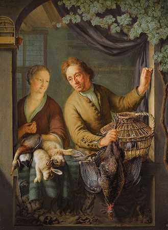 保尔特`The Poulterer (1743) by Frans Van Mieris The Younger