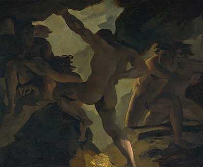 泰坦之战`Épisode De La Guerre Des Titans by Théodore Géricault